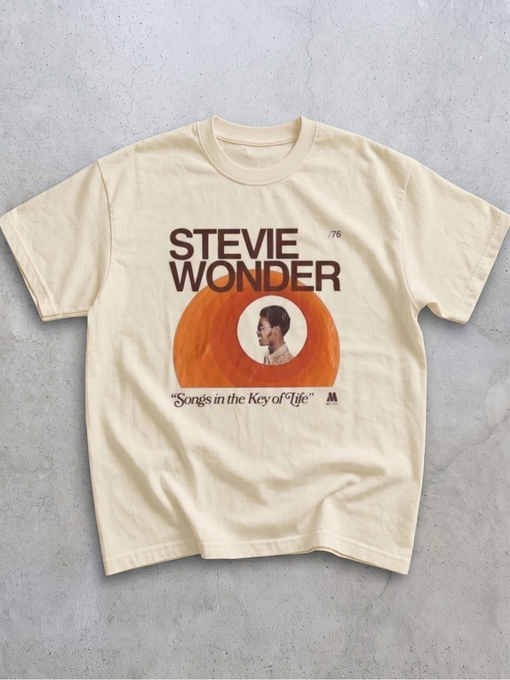 Stevie Wonder “Songs in the Key of Life”
Graphic T-Shirt - Cream